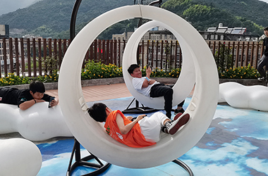 戶(hù)外月亮船秋千