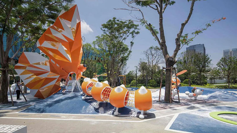 教育式兒童樂園側(cè)面圖