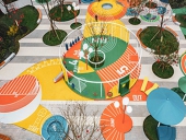 幾何形狀元素兒童主題公園