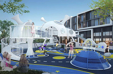  商場宇宙星空系列兒童樂園項目