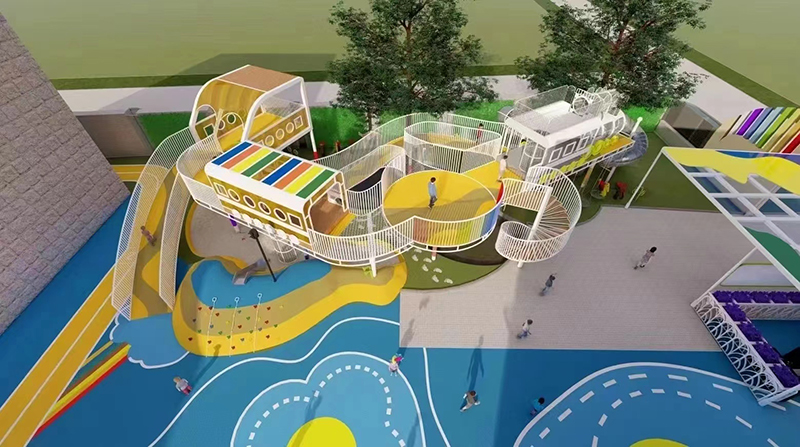 幼兒園太空主題游樂設(shè)施實拍圖