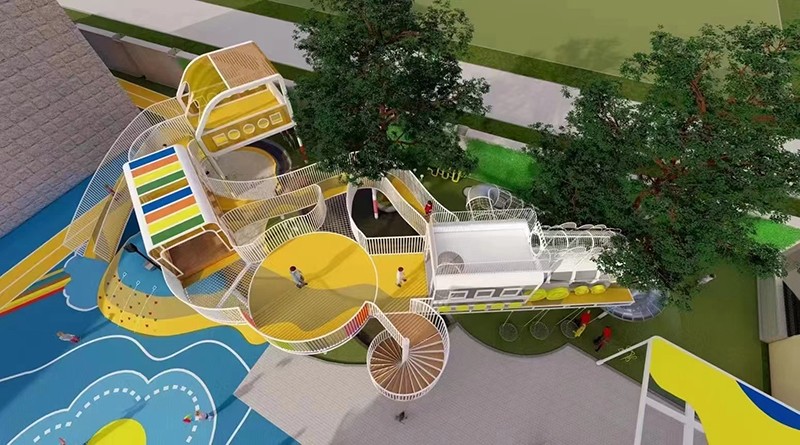 幼兒園太空主題游樂設(shè)施效果圖